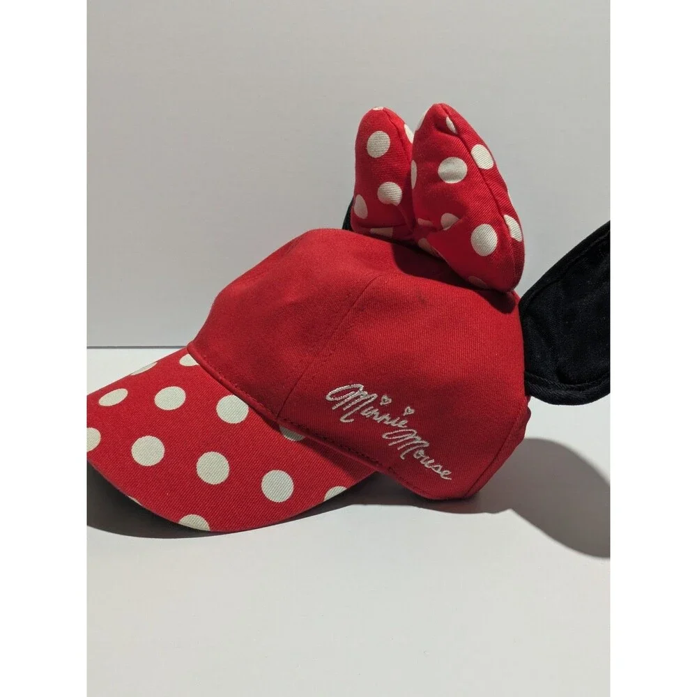Disney Parks Disneyland Minnie Mouse‎ Polka Dot Bow Ears Hat Youth